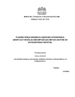 Konspekts 'Plaknes rāmja dinamikas uzdevuma atrisināšana, izmantojot modālas dekompozīcijas', 1.