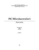 Prakses atskaite 'PIC mikrokontrolieri', 1.