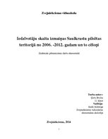 Referāts 'Iedzīvotāju skaita izmaiņas Saulkrastu pilsētas teritorijā no 2006.-2012.gadam u', 1.
