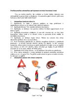 Konspekts 'Drošības prasības automašīnas aprīkojumam un drošai braukšanai ziemā', 1.