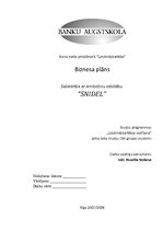 Biznesa plāns 'Biznesa plāns automazgātavai', 1.
