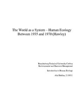 Referāts 'The World as a System - Human Ecology Between 1935 and 1970 (Hawley)', 18.