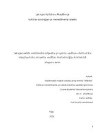 Diplomdarbs 'Latvijas valsts simfonisko orķestru projektu vadības efektivitāte starptautisko ', 1.