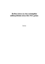 Referāts '20.gadsimta militārpolitiskās krīzes', 1.