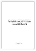Referāts 'Arhitektūra un arhitektūras pieminekļi Latvijā', 1.