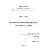 Referāts 'Īpašuma apdrošināšana Latvijā un prognozes, izmantojot ekspertu aptauju', 1.