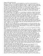 Eseja 'Socialism-The Ideal Society?', 1.