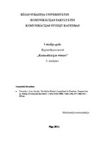 Konspekts 'Kopsavilkums kursā "Komunikācijas vēsture"', 1.