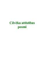 Referāts 'Cilvēka attīstības posmi', 1.