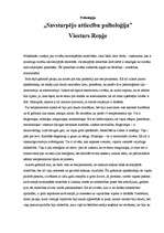 Konspekts 'V.Reņģe "Savstarpējo attiecību psiholoģija"', 1.