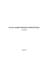 Referāts 'Sociālā darbinieka profesijas prestižs Rīgā', 1.