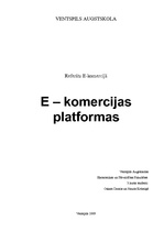 Referāts 'E-komercijas platformas', 2.