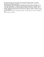 Eseja 'My Favorite Teacher', 1.