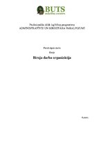 Eseja 'Biroja darba organizācija', 1.