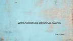 Prezentācija 'Administratīvās atbildības likums', 1.