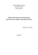 Eseja 'Feminisma metode A.Brigaderes stāstā "Meitene Mirdza”', 1.