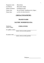 Prakses atskaite 'Datoru modernizācija', 1.