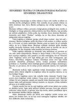 Eseja 'Sengrieķu teātra un dramaturģijas rašanās', 1.