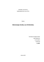 Konspekts 'Informācijas tiesības un cilvēktiesības', 1.