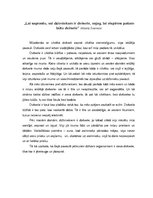 Eseja '"Lai saprastu, vai dzīvniekam ir dvēsele, vajag, lai vispirms pašam būtu dvēsele', 1.