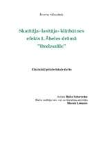 Referāts 'Skatītāja - lasītāja klātbūtnes efekts I.Ābeles drāmā ”Dzelzszāle”', 1.