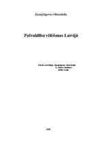 Referāts 'Pašvaldību vēlēšanas Latvijā', 1.