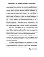 Eseja 'Baltais miers pār pasauli neredzamu gaismu auž...', 1.