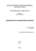 Referāts 'Alkoholisms un alkoholiskās psihozes', 1.