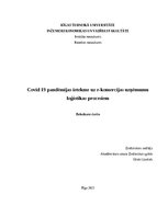 Diplomdarbs 'Covid 19 pandēmijas ietekme uz e-komercijas uzņēmumu loģistikas procesiem', 1.