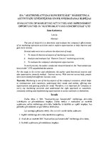 Referāts 'SIA "Austrumlatvijas koncertzāle" mārketinga aktivitāšu izvērtējums un pilnveido', 1.