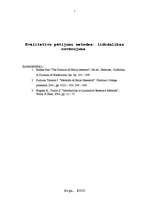 Eseja 'Kvalitatīvo pētījumu metodes: līdzdalības novērojums', 1.