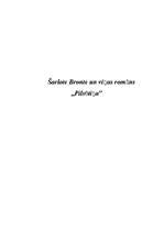 Referāts 'Šarlote Bronte un viņas romāns "Pilsētiņa”', 7.