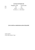 Prakses atskaite 'Aktīvā mācību un audzināšanas prakse sākumskolā', 1.