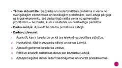 Prezentācija 'Bezdarba problēmas Latvijā', 2.