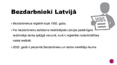 Prezentācija 'Bezdarba problēmas Latvijā', 6.