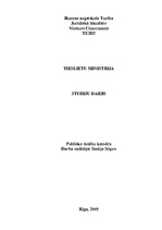 Referāts 'Tieslietu ministrija', 1.