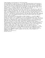 Eseja 'Urgent Message to the President of the United States', 1.