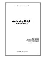 Eseja '"Wuthering Heights" by Emily Bronte', 1.