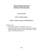 Konspekts 'Politiskā uzvedība un to ietekmējošie faktori', 1.