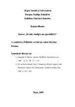 Konspekts 'Politiskie režīmi un valsts iekārtas formas', 1.