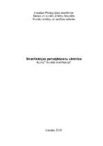 Konspekts 'Stratifikācijas pamatjēdzienu vārdnīca', 1.