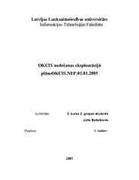 Konspekts 'Informācijas sistēmas nodošanas ekspluatācijā plāns', 1.