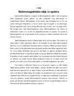 Konspekts 'Elektromagnētiskie viļņi, paātrinājums, darbs un impulss', 1.