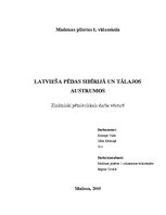 Diplomdarbs 'Latvieša pēdas Sibīrijā un Tālajos Austrumos', 1.