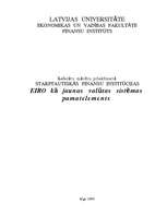 Referāts 'Eiro kā jaunas valūtas sistēmas pamatelements', 1.