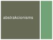 Prezentācija 'Abstrakcionisms', 1.