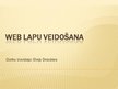 Prezentācija 'Web lapu veidošana', 1.
