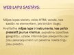 Prezentācija 'Web lapu veidošana', 5.