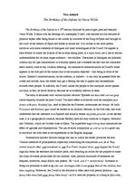 Eseja 'Text Analysis of "The Birthday of the Infanta" by O.Wilde', 1.