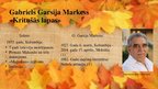 Prezentācija '20.gadsimta ārzemju literatūra, G.Garsija Markess "Kritušās lapas"', 2.